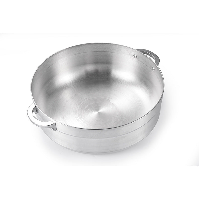 Aluminum pot aluminum sanding pot 6-piece suit pot uncoated pot south american african double-ear soup pot factory direct sales pot