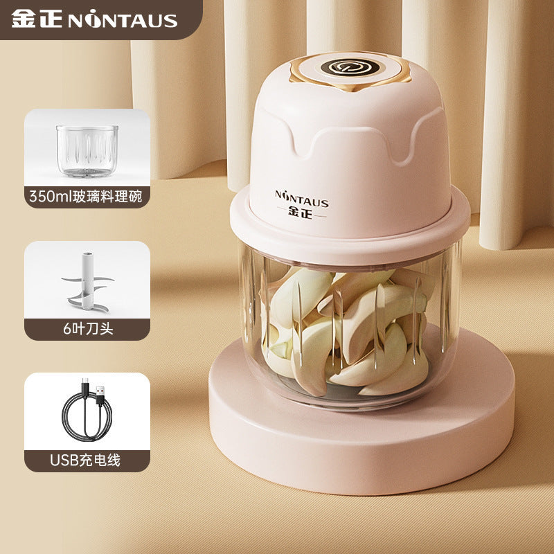 factory direct sales electric food supplement machine, meat grinder, garlic mincer, wireless food processor, small for home garlic pounder wholesale