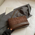 American retro diamond quilted crossbody bag - women's trendy & unique underarm bag - large capacity commuter shoulder bag