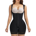 new arrival cross-border butt lift and tummy control body shaping jumpsuit steel boned buttoned mesh jumpsuit body shaping