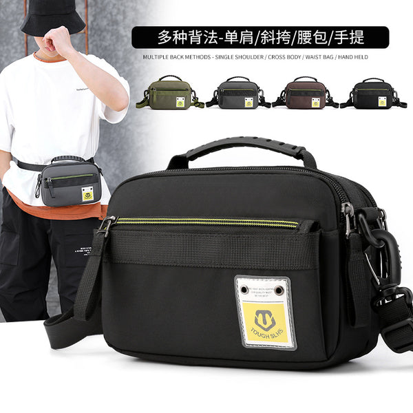 New Versatile Messenger Bag Lightweight Waterproof Wearable Fanny Bag Outdoor Travel Commuter Handbag Men's Shoulder Bag