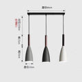 Nordic restaurant chandelier three-head four-head modern casual dining room bar creative tea room long plate round plate iron chandelier