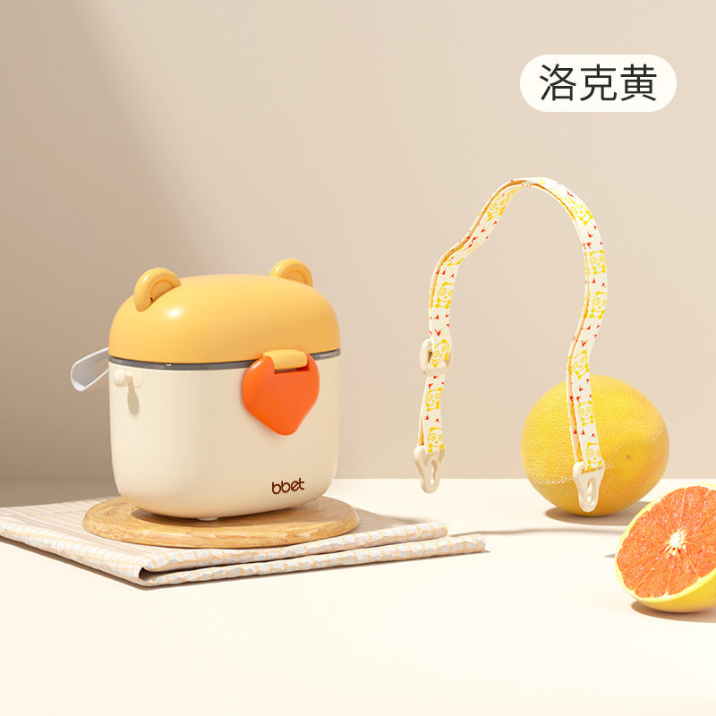 Baby outdoor snack box portable out storage box partition layer milk powder box baby complementary food storage box rice noodles