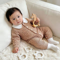 Girls' and boys'  spring/autumn children's wear: cute floral print dress with peter pan collar, princess style - perfect for cross-border e-commerce