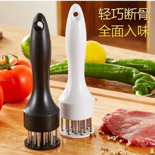 Household broken tendon tenderizing needle Pork chop Chicken chop Chicken wing meat loosening needle Beat hammer Stainless steel steak hole piercer Pork skin insert