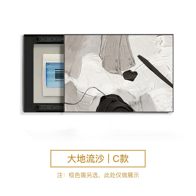 Abstract meter box decorative painting modern simple occlusion box restaurant switch distribution box living room aisle switch hanging painting