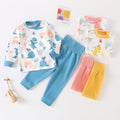 Baby autumn clothessuitspring autumbaby autumn clotheslongs pure cottonheattechintimatespajamashigh waistseparatesboys and girls