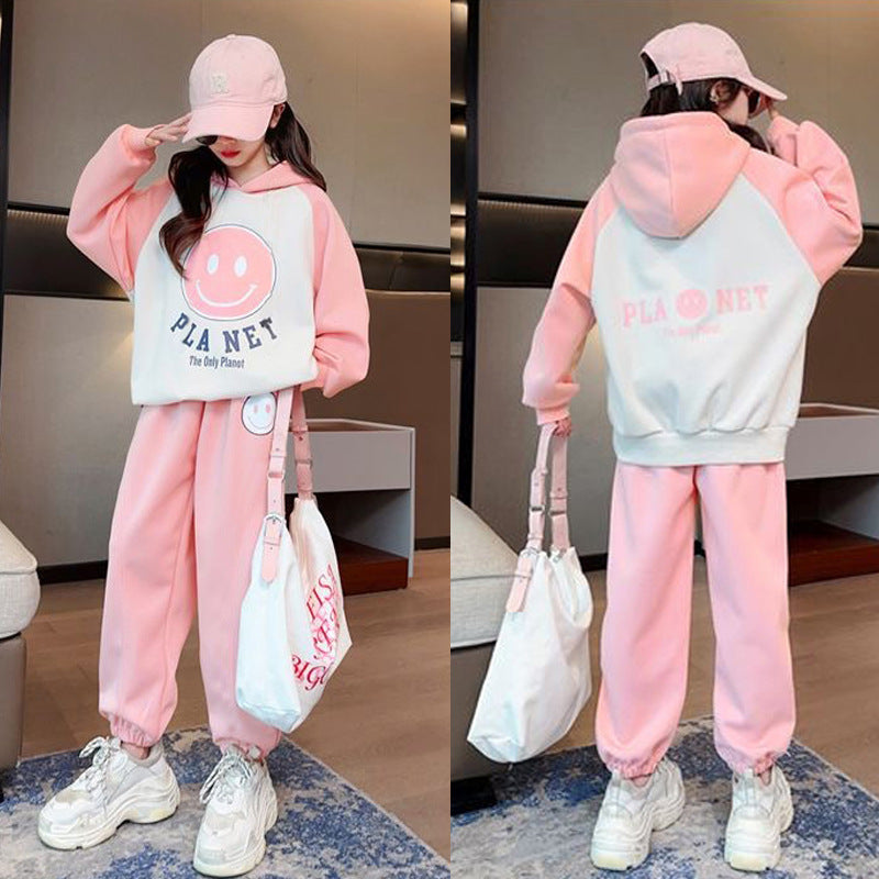 Girls' hoodie - new  autumn collection: stylish and cute hooded top for girls, perfect for spring and autumn. available in sizes for older children