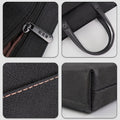 Large capacity satchel document bag double layer zipper bag office bag conference bag business briefcase oxford cloth document bag