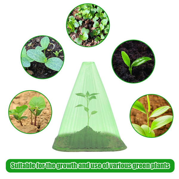 Cross-border reusable square use bell jars protect plants from birds, frost, snails Green wholesale