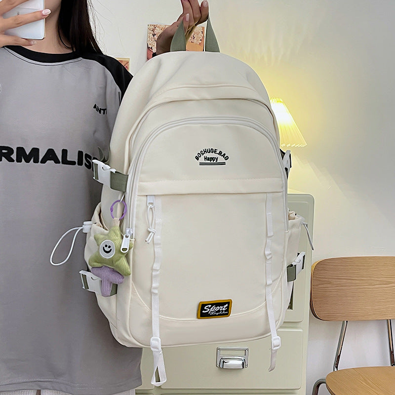 New large-capacity leisure backpack, universal and durable backpack for junior high school students and high school students