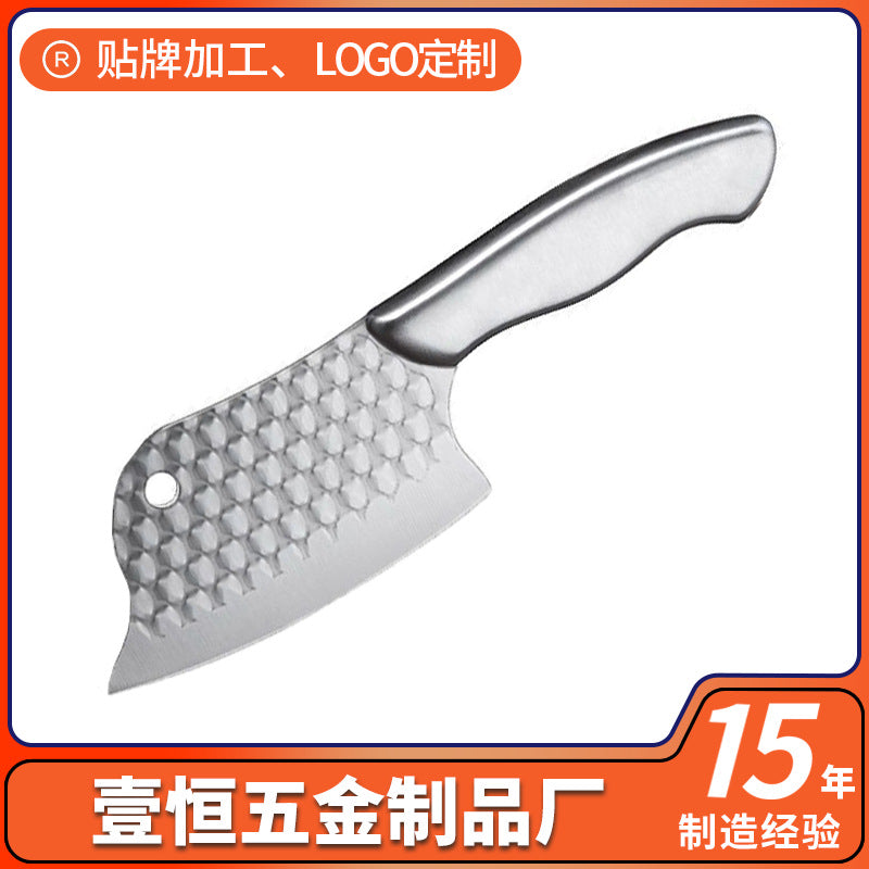 All-steel mini cleaver - women's knife, kitchen multi-tool, household fruit knife, sharp forged fish slicing knife