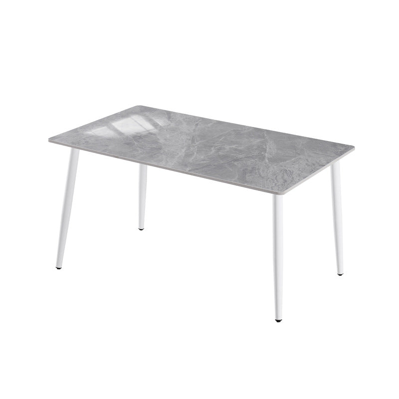 Rock slab dining table combination modern casual italian for home dining table small apartment rectangular simple dining table