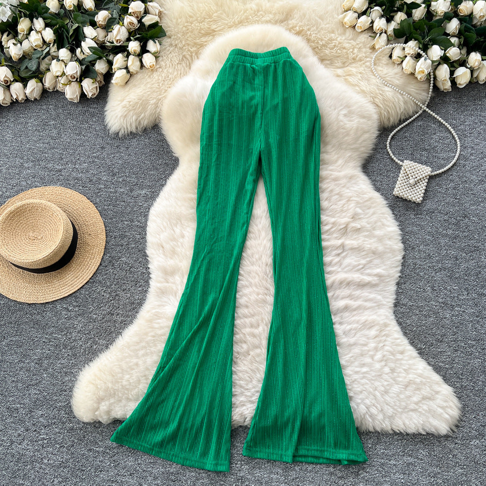 Lazy style casualloose pants for women summersense of design straps elastic waist slimming lookloose to cover the flesh and cover the crotch chiffon pants