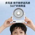 desktop usb mini fan with long battery life, voice timing, electric fan, strong wind, household circulation fan