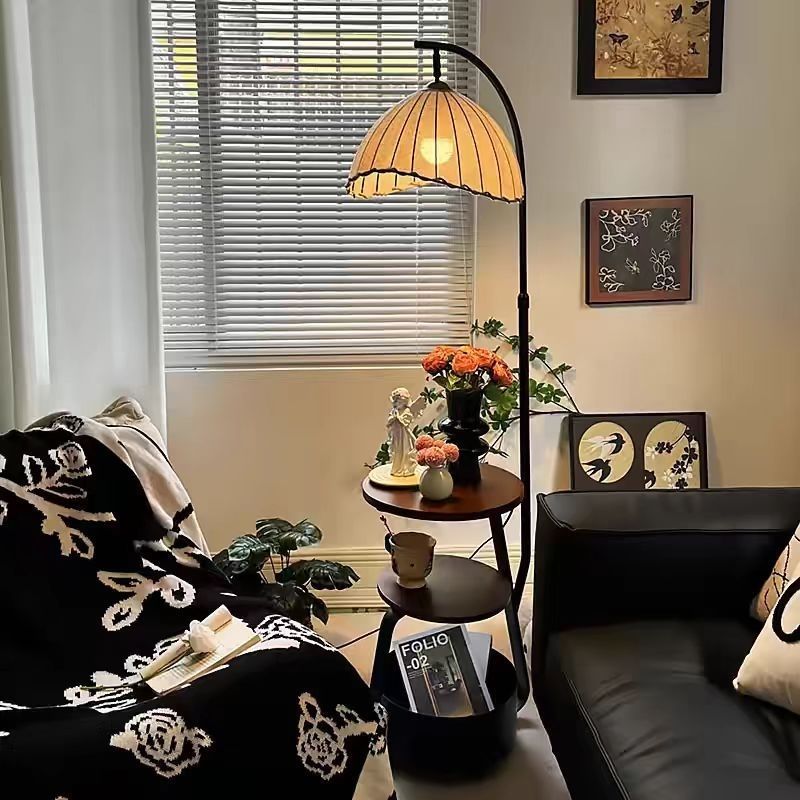 Floor lamp, medieval style bedroom bedside table, integrated grapefruit lamp, living room sofa, atmosphere coffee table, fishing lamp