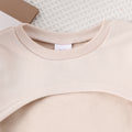 Children's clothing apricot sweatshirt+losangeles vest+pleated skirt new arrival cross-border
