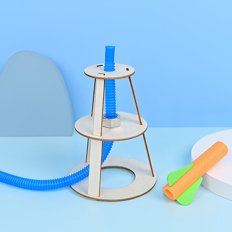 Upgraded version of bazooka children's creative gizmo science experiment DIY handmade puzzle classroom small production teaching aids