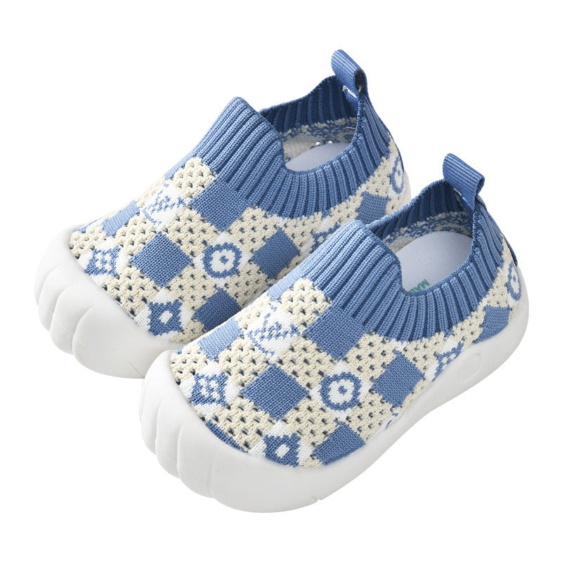 Baby mesh shoes breathable mesh sneakers kids flyknit casual shoes infant soft bottom toddler shoes kids shoes