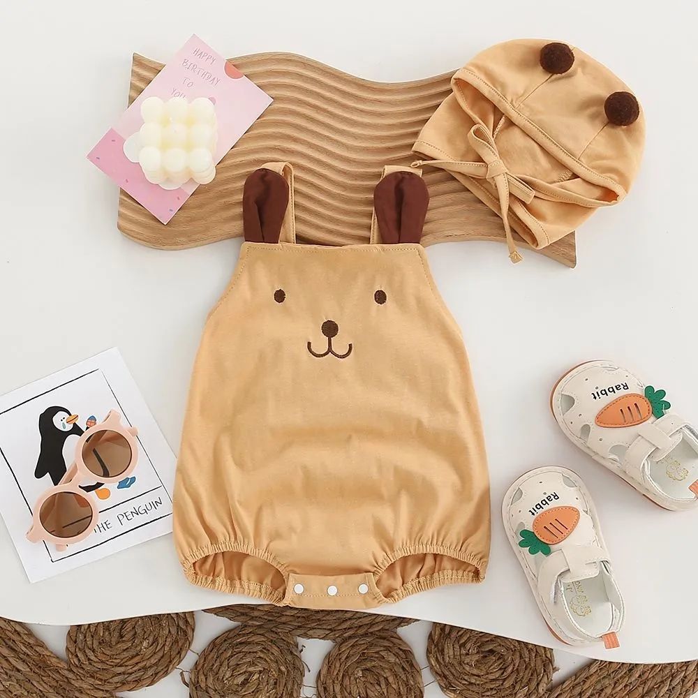 Infant summer sleeveless cute sling super cute triangle rompers fashionable cartoon outwear for male and female babies