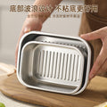 304 stainless steel rectangular lunch box with lid - food container for picnics, bento boxes, and refrigerator storage