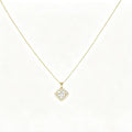 new style accessible luxury inlaid six-claw zircon copper zircon 14k gold necklace female golden elegant clavicle chain heart