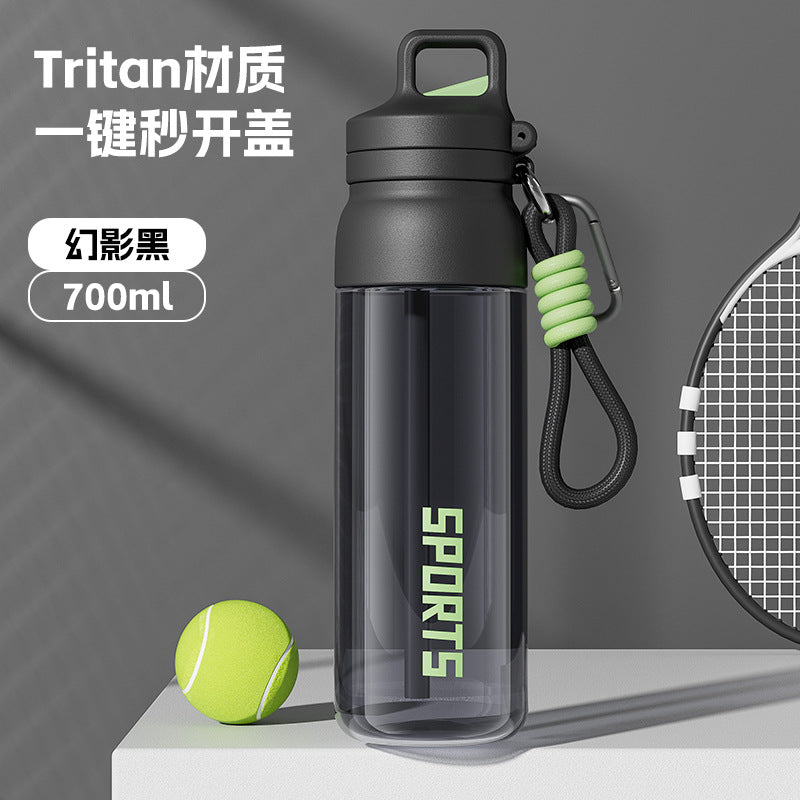 New summer outdoor cycling sports water bottle - men's fitness cup - large capacity tritan high-temperature resistant straw water bottle