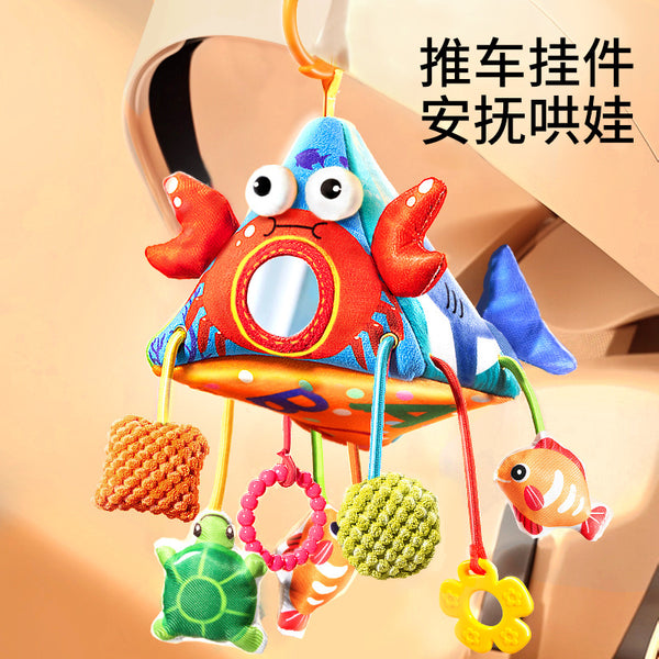 Baby stroller pendant car newborn rattle baby wind chime car soothing bed bell pendant safety seat toy