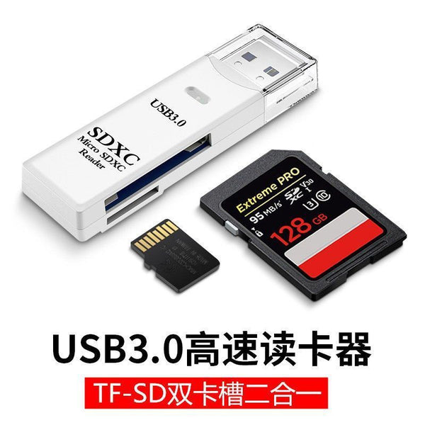 USB3.0 card reader multi-function 2-in-1 high-speed SD card TF conversion reading mini storage memory card u disk