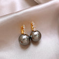 Light luxury french pearl earrings-a1400 gray
