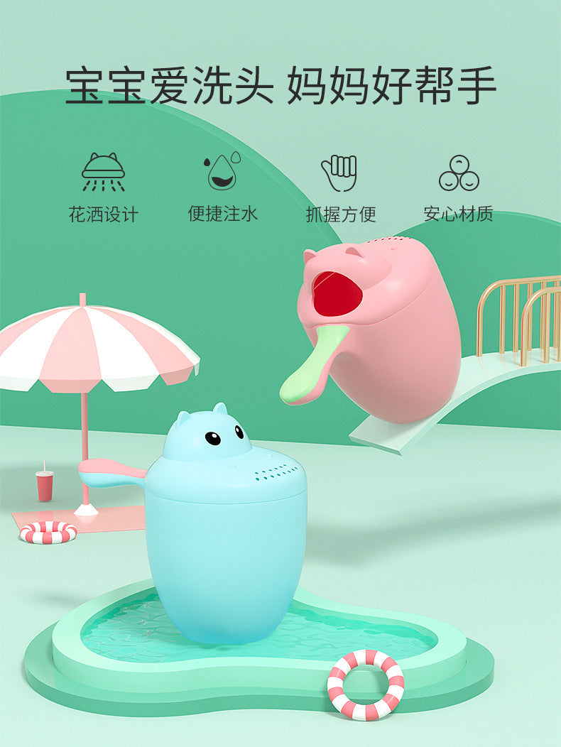 Baby shampoo cup kids shower cup baby bath spoon plastic bath water scoop kids water spoon scoop large