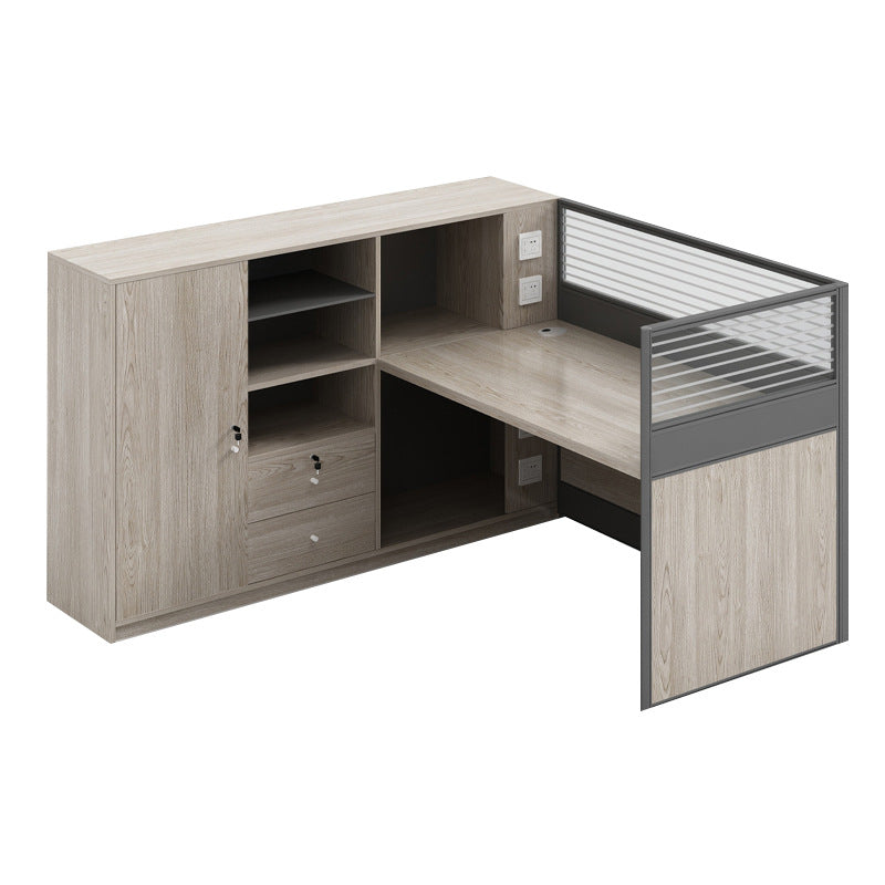 Saint li office desk and chair combination staff slot casual financial screen computer desk partition card slot