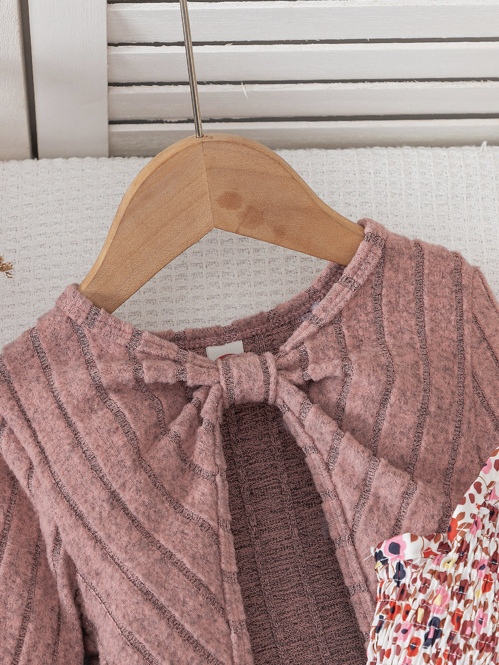 autumn new arrivals: european & american style textured shawl long-sleeve floral dress for girls - princess style