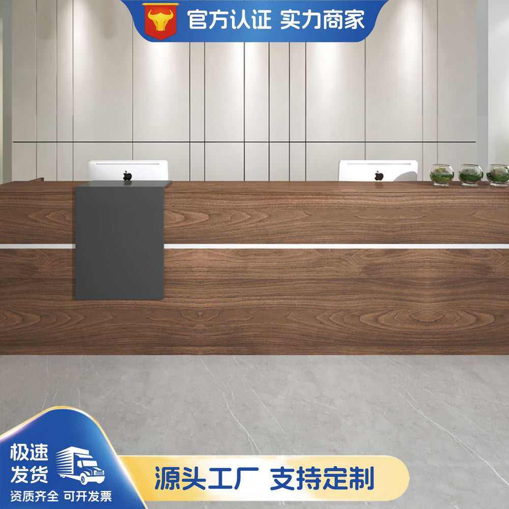 Front desk desk, light luxury real estate, kindergarten reception desk, bar, simple modern office desk, high-end sense