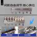Kitchen magnetic refrigerator side shelf organizer - storage solution for condiments, cling film, and food storage bags