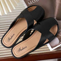Half-covered women's soft bottomnon-slip slippers 2024 spring summeroutweareasiest for matchfashionfrench lazy flat bottom cool wholesale