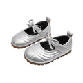 Vancahao kids' leather shoes -  autumn new collection - korean style sweet bow princess flats for little girls