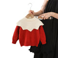 Girls' knit sweater set  autumn/winter: baby & toddler doll collar bow top with leggings