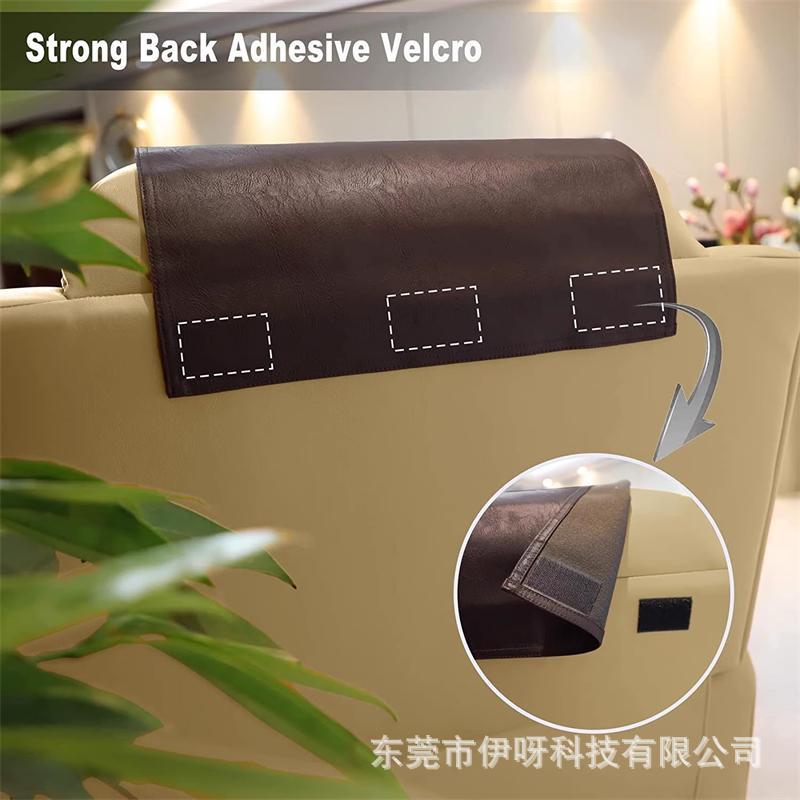 hot-selling sofa cushion chair headrest protective cover lounge chair headrest cushion easy to remove sofa lounge chair neutral leather cover