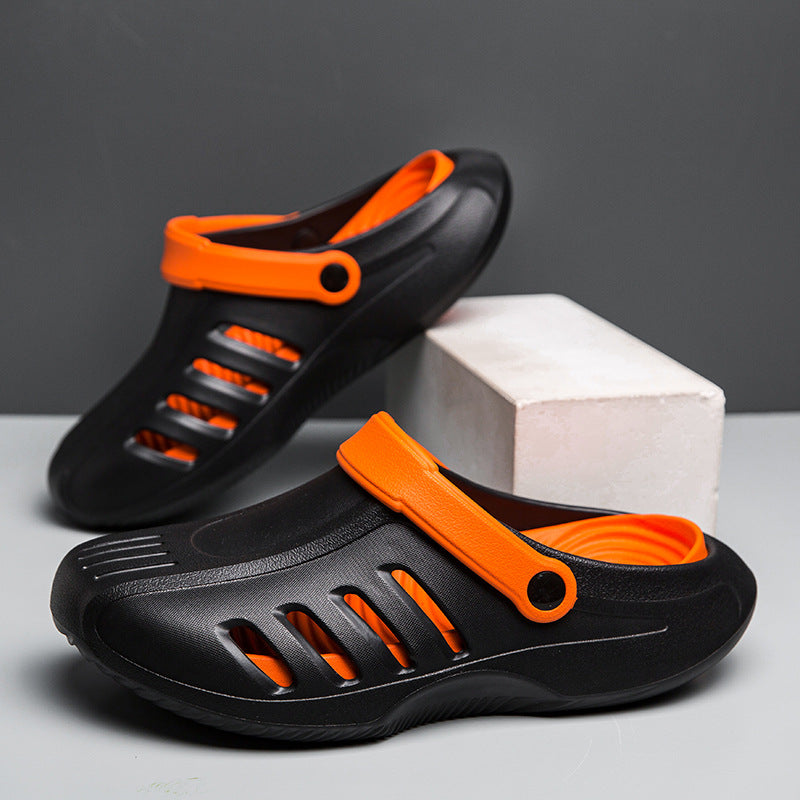 Men's summer new sandals outdoor casual beach shoes wear soft-soled driving dual-purpose thick-soled slippers