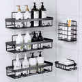 wrought iron bathroom rack No punching toilet Soap rack Body wash storage rack Bathroom rack set