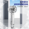 2026 cross-border japanese & korean transparent cooling handheld fan - portable outdoor hiking clip-on turbine mini pocket fan