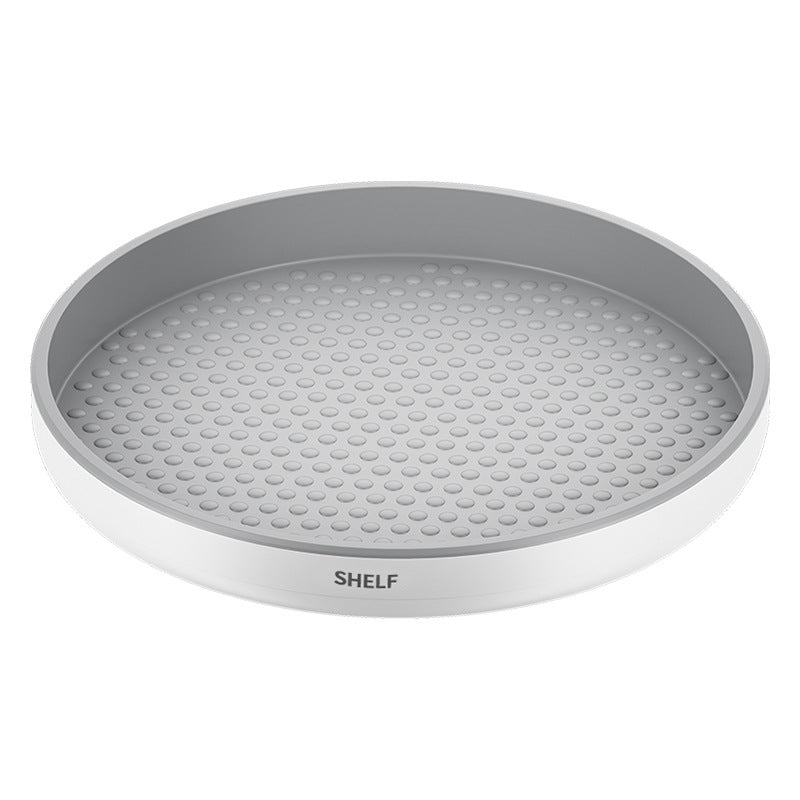 Kitchen round finishing storage box large capacity rotating storage household countertop non-slip multi-functional storage box wholesale