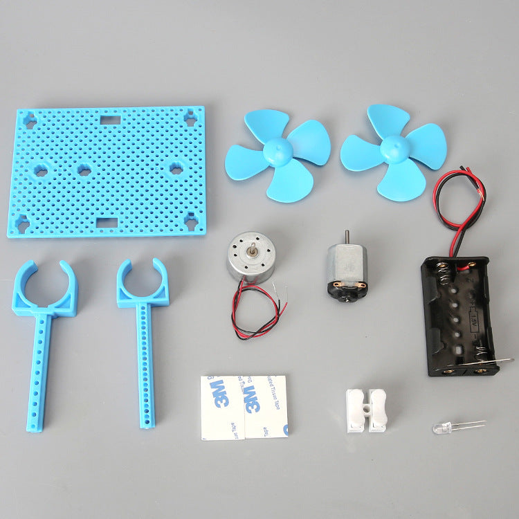 Science and technology small production wind power generation DIY children's fun toys primary school students handmade scientific experimental model wholesale