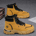 Men's snow boots: winter trendy martin boots, fleece-lined, extra thick, warm, fashionable, retro, anti-slip, wear-resistant, work boots for men