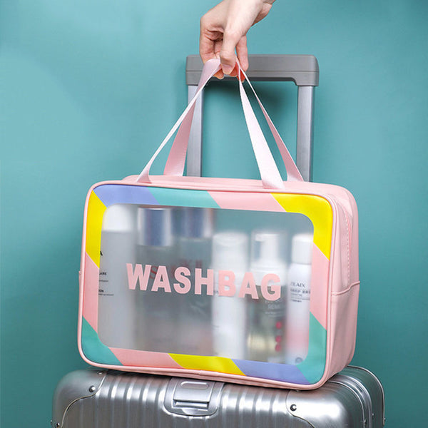 Cosmetic bag Customized portable portable large-capacity skin care product storage bag Simple waterproof toilet bag Travel swimming bag