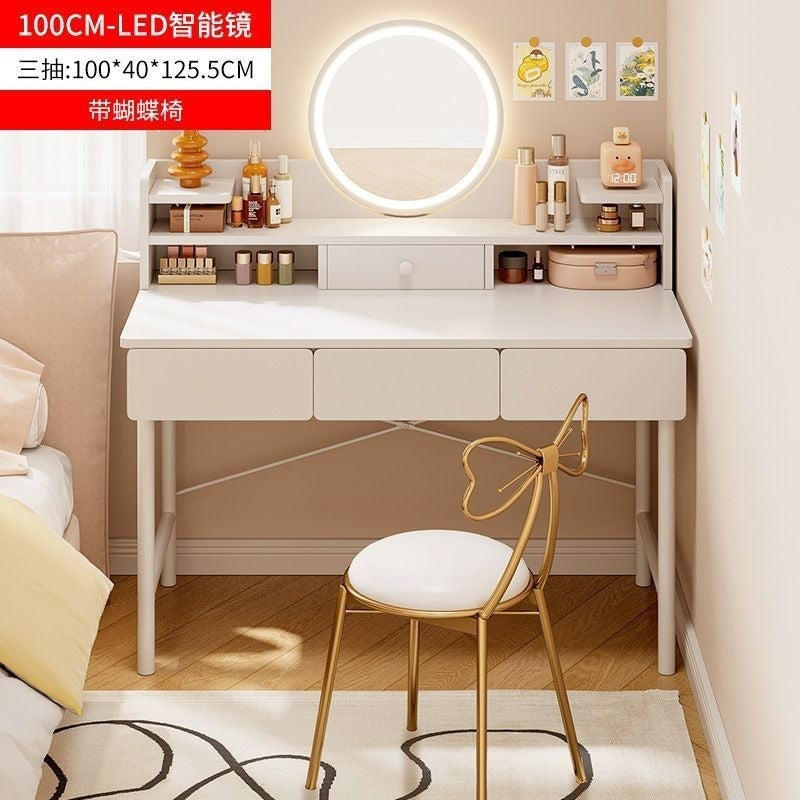Minimalist modern vanity table for small apartments - new arrival! stylish makeup desk for rent, bedroom bedside small vanity table