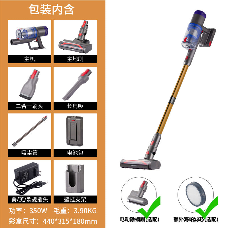 Handheld cordless vacuum cleaner for home use - upright design, perfect for carpets, floors, and tables - powerful suction