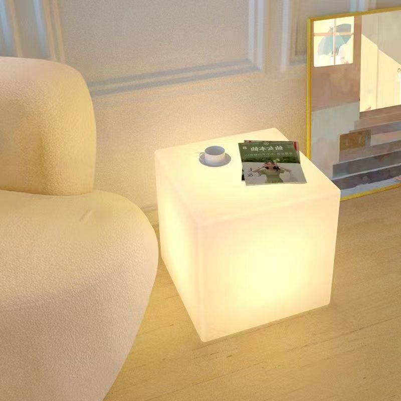Cube floor lamp living room bedroom ins style high-end atmosphere lamp simple modern bedside table lamp led light