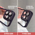 Suitable for iphone16 mobile phone case, gold shield all-inclusive lens film, apple 14 transparent anti-fall 13promax protective case